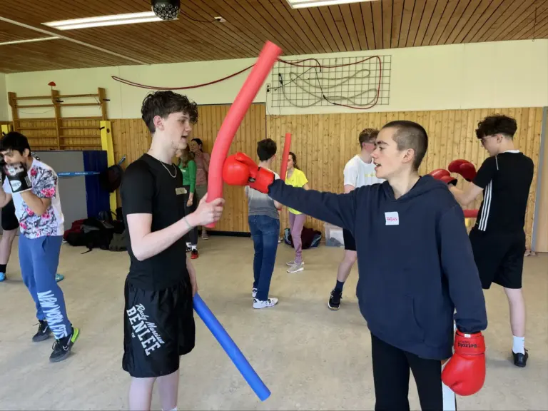Boxtraining mit der Fidelisschule