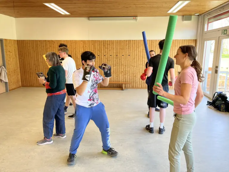 Boxtraining mit der Fidelisschule